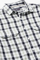 Checks Double Pocket Cotton Shirt - Shirt - 240427542