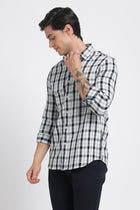 Checks Double Pocket Cotton Shirt - Shirt - 240427542