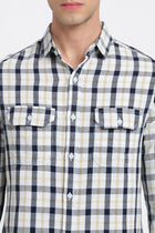 Checks Double Pocket Cotton Shirt - Shirt - 240427547