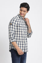 Checks Double Pocket Cotton Shirt - Shirt - 240427547