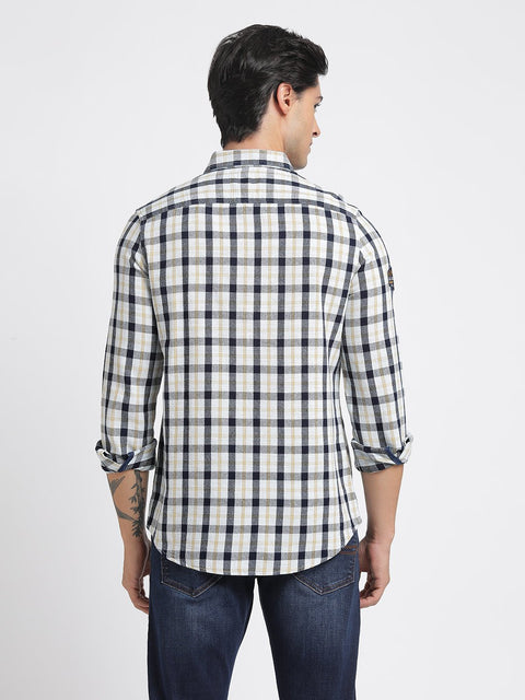 Checks Double Pocket Cotton Shirt - Shirt - 240427547