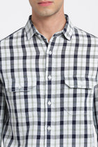 Checks Double Pocket Cotton Shirt - Shirt - 240427542