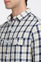 Checks Double Pocket Cotton Shirt - Shirt - 240427547