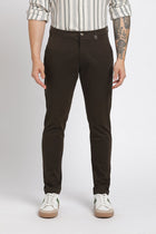 Coffee Ankle Fit Cotton Trouser - Trousers - 240540166