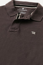 Coffee Polo Cotton T-Shirt - T-Shirt - 231231255