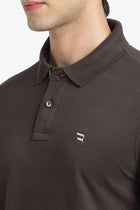 Coffee Polo Cotton T-Shirt - T-Shirt - 231231255