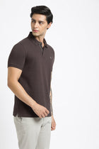 Coffee Polo Cotton T-Shirt - T-Shirt - 231231255