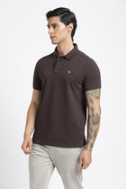 Coffee Polo Cotton T-Shirt - T-Shirt - 231231255