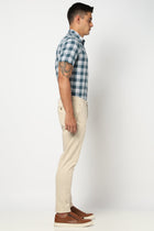 Cream Slim Fit Trouser - Trouser - 250540208