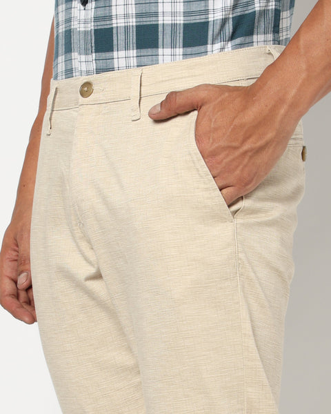 Cream Slim Fit Trouser - Trouser - 250540208