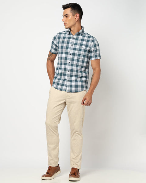 Cream Slim Fit Trouser - Trouser - 250540208