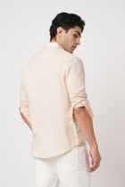 CREAM TAILORED FIT COTTON SHIRT-Shirt - 260134415