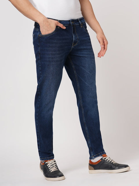 DARK BLUE ANKLE BLUE MENS DENIM - Jeans - 251210950