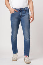 DARK BLUE ANKLE FIT CLASSIC POKET DENIM - Jeans - 251010787