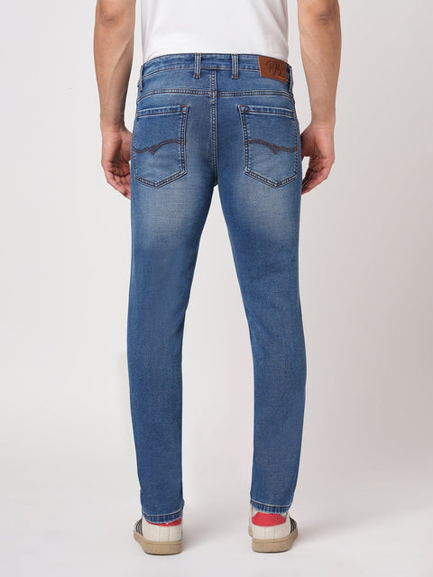 DARK BLUE ANKLE FIT CLASSIC POKET DENIM - Jeans - 251010787