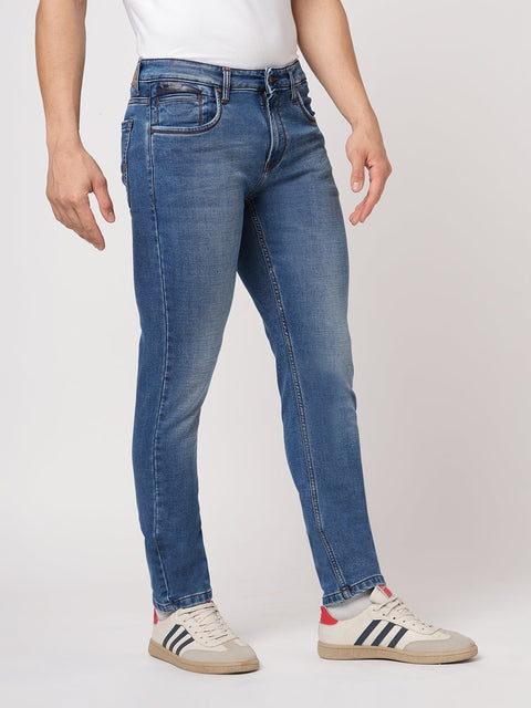 DARK BLUE ANKLE FIT CLASSIC POKET DENIM - Jeans - 251010787