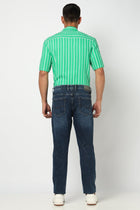 Dark Blue Ankle Fit Denim - Jeans - 250710404