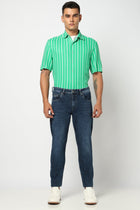 Dark Blue Ankle Fit Denim - Jeans - 250710404