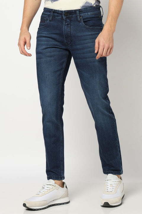 Dark Blue Ankle Fit Denim - jeans - Jeans - 