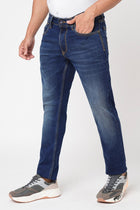 Dark Blue Ankle Fit Jeans - Jeans - 230710552