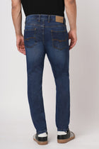 DARK BLUE ANKLE FIT KNITTED DENIM - Jeans - 251010782