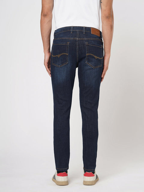 DARK BLUE ANKLE FIT TWILL DENIM - Jeans - 260111055