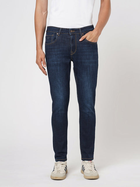 DARK BLUE ANKLE FIT TWILL DENIM - Jeans - 260111055