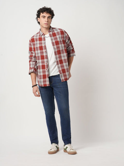 DARK BLUE ANKLE KNITTED JEANS - Jeans - 250910663