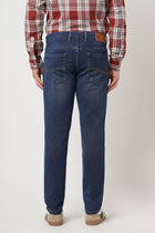 DARK BLUE ANKLE KNITTED JEANS - Jeans - 250910663