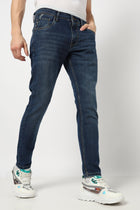 DARK BLUE ANKLE MENS JEANS - Jeans - 240610687