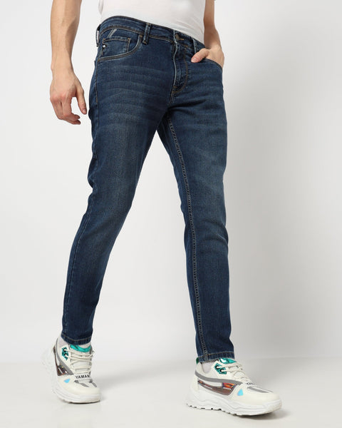 DARK BLUE ANKLE MENS JEANS - Jeans - 240610687