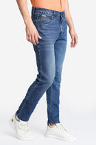 Dark Blue Denim Skinny Fit Jeans - Jeans - 230210178