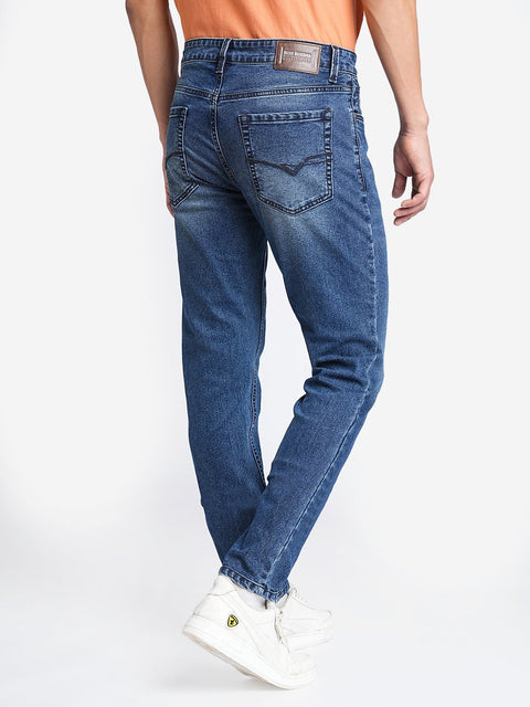 Dark Blue Denim Skinny Fit Jeans - Jeans - 230210178