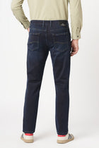 DARK BLUE KNITTED SLIM FIT DENIM - Jeans - 251110894