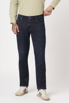 DARK BLUE KNITTED SLIM FIT DENIM - Jeans - 251110894