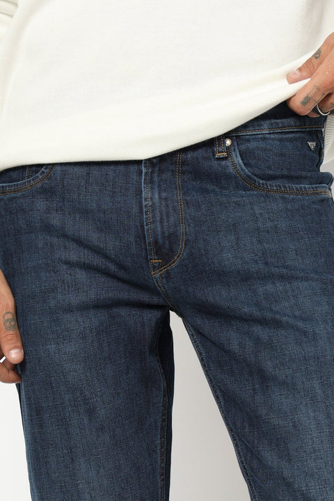 DARK BLUE PLAIN SLIM FIT MENS JEANS - Jeans - 250810525