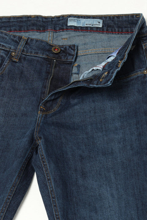 DARK BLUE PLAIN SLIM FIT MENS JEANS - Jeans - 250810525