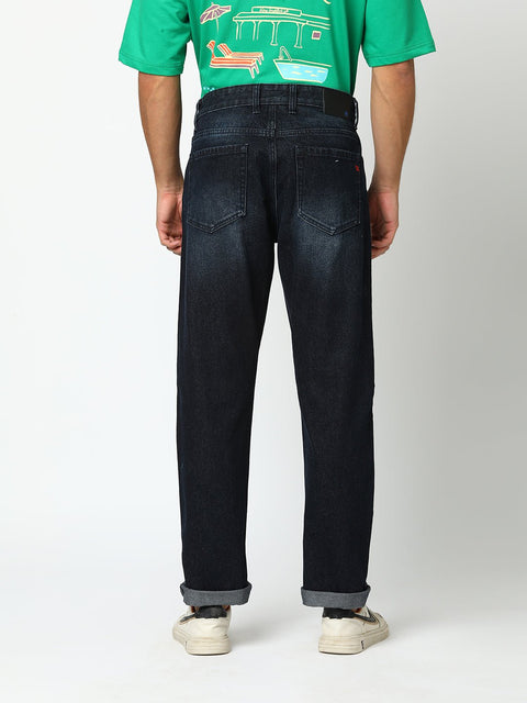 Dark Blue Regular Fit Jeans - Jeans - 240210116