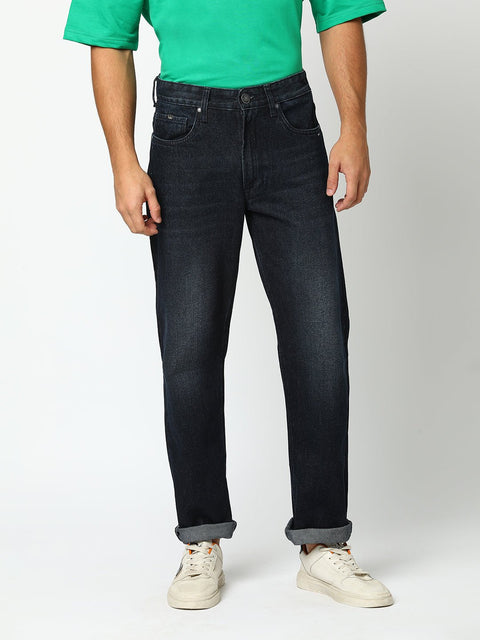 Dark Blue Regular Fit Jeans - Jeans - 240210116