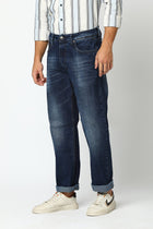 Dark Blue Relaxed Fit Jeans - Jeans - 240210141