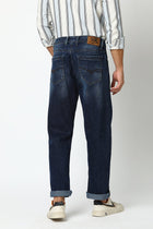 Dark Blue Relaxed Fit Jeans - Jeans - 240210141