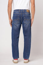 DARK BLUE RELAXED FIT KNITTED DENIM - Jeans - 251211030