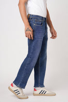 DARK BLUE RELAXED FIT KNITTED DENIM - Jeans - 251211030