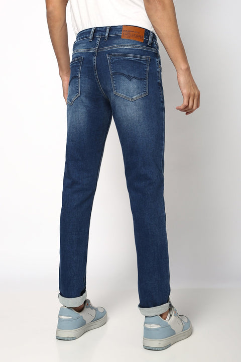 Dark Blue Slim Fit Jeans - Jeans - 241010221