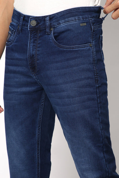 Dark Blue Slim Fit Jeans - Jeans - 241010323