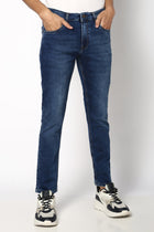 Dark Blue Slim Fit Jeans - Jeans - 241010328