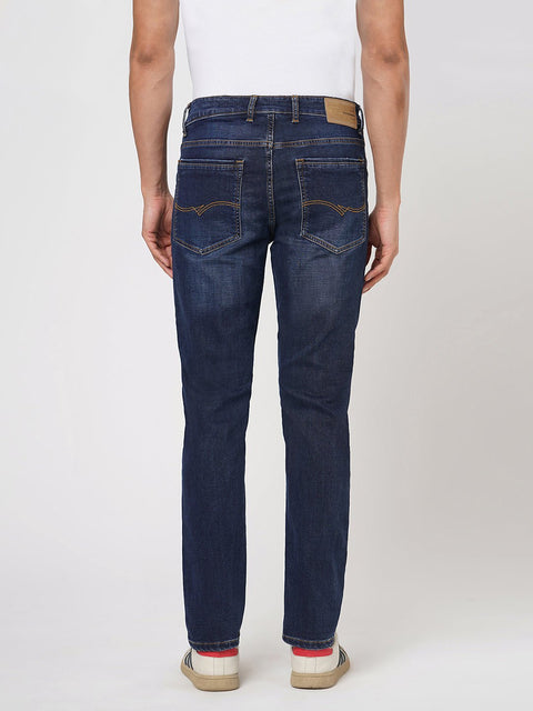 DARK BLUE SLIM FIT KNITTED DENIM - Jeans - 251010862