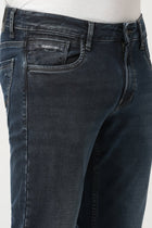 DARK BLUE SLIM FIT KNITTED JEANS - Jeans - 250910720