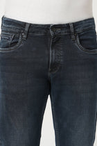 DARK BLUE SLIM FIT KNITTED JEANS - Jeans - 250910720