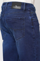 DARK BLUE SLIM FIT KNITTED MEN'S DENIM - Jeans - 251211035